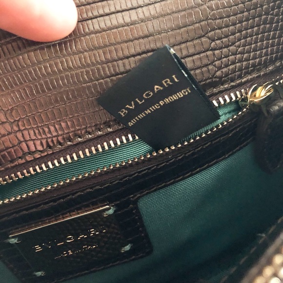 Bulgari Bvlgari Serpenti Lizard Bronze MetallicBag - Picture 14 of 16